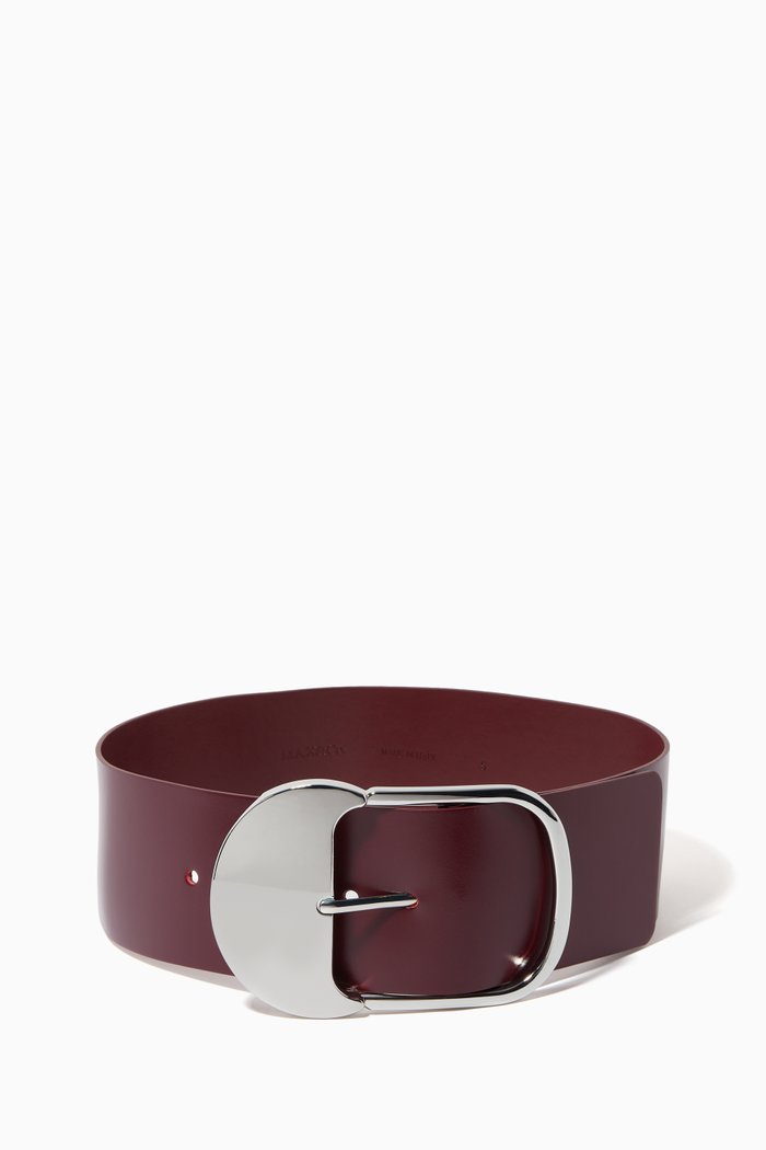 

Era Belt in Calfskin Leather, Burgundy