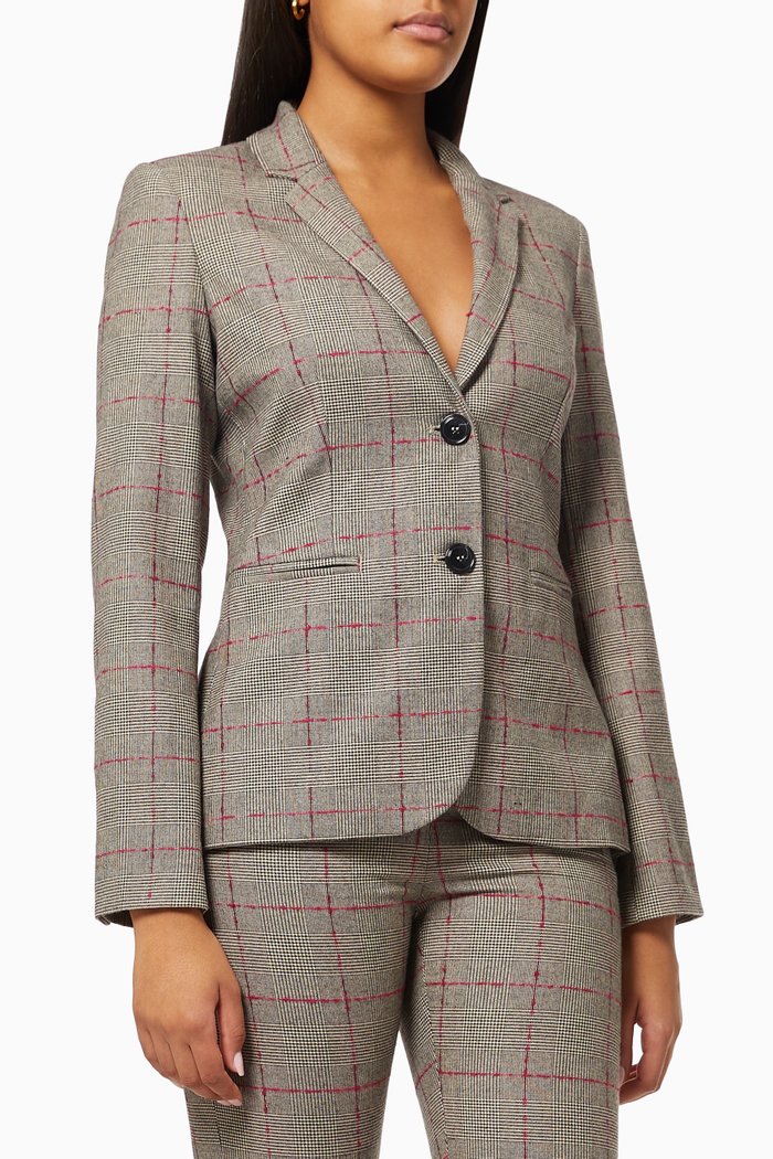 

Arturo Blazer Jacket in Stretch Viscose, Black
