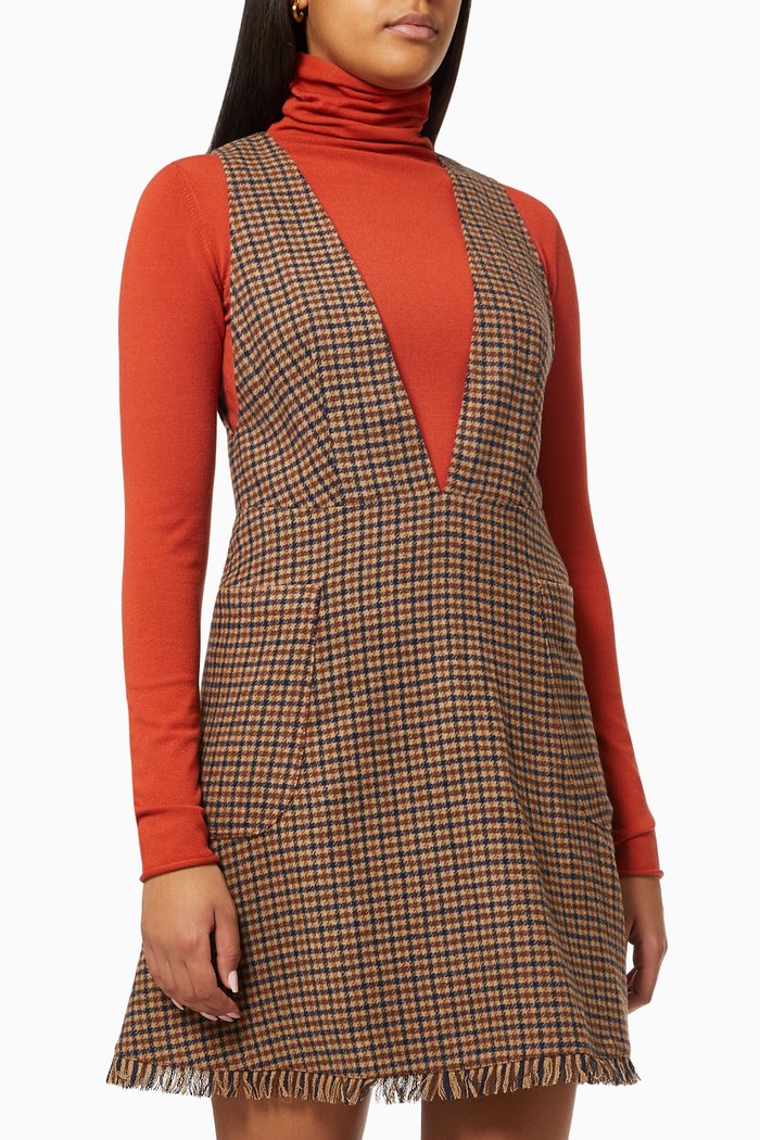 

Adda Pinafore Dress in Flannel, Multicolour