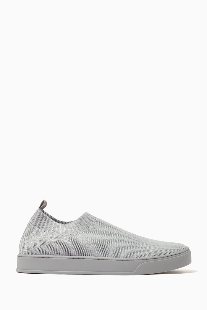 

Oya 7 Sneakers in Lamé Technical Knit, Grey