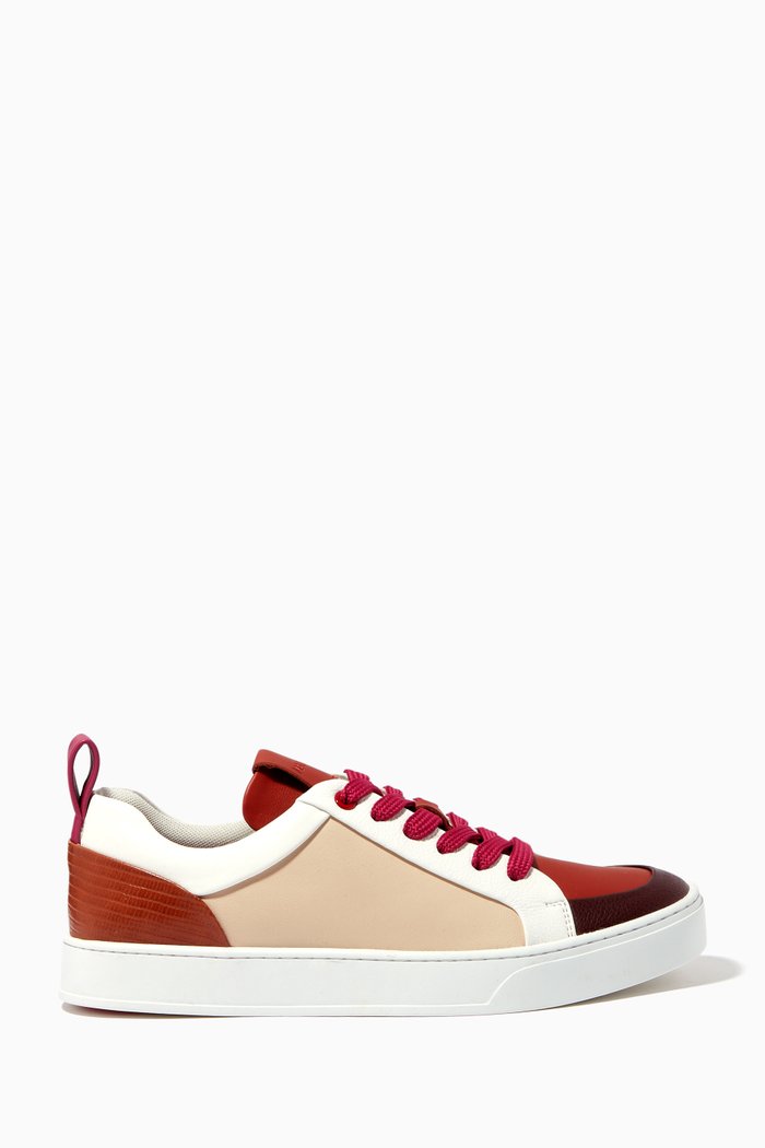 

Joy Sneakers in Faux Leather, Orange