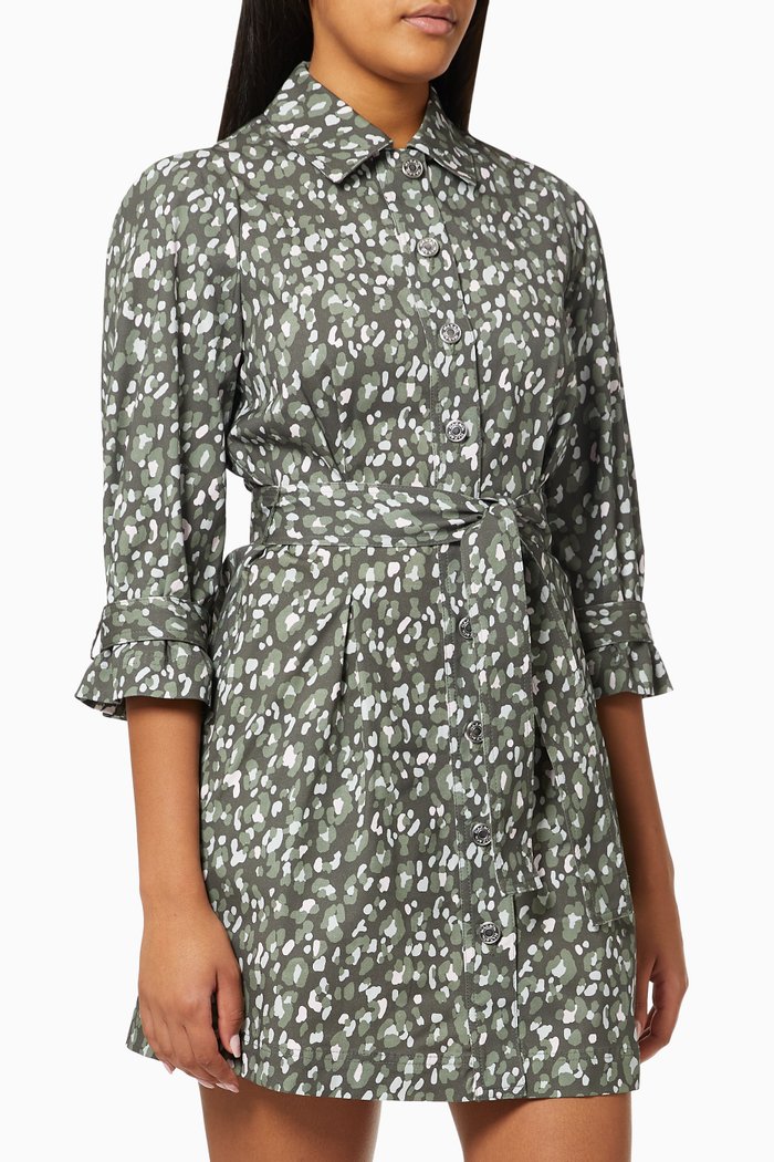 

Avviare Shirt Dress in Gabardine, Brown