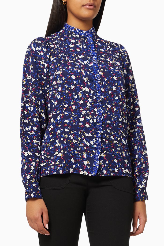 

Dosolo Shirt in Georgette, Blue