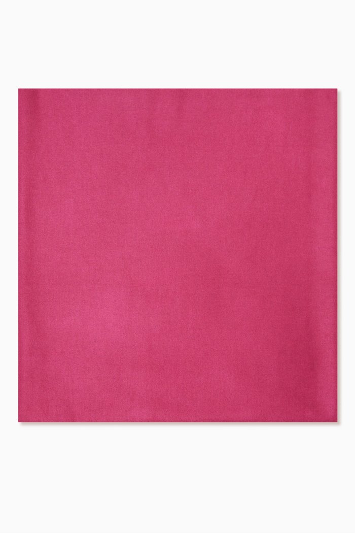 Grafia Double-faced Stole in Viscose, Pink