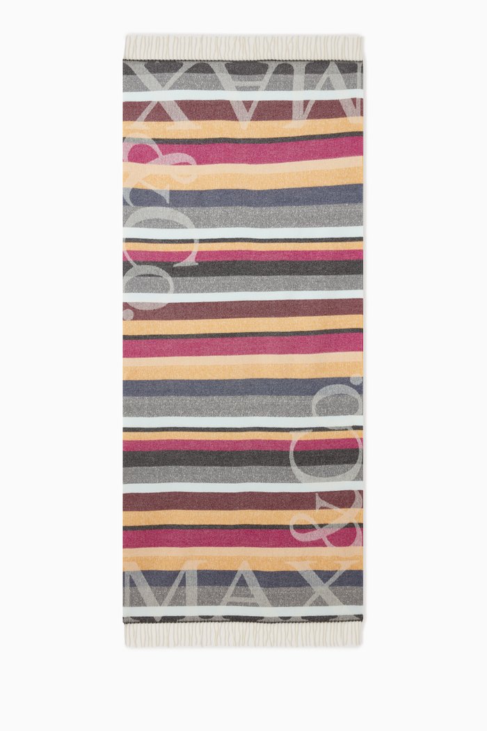

Vienna Scarf in Wool-blend Knit, Orange