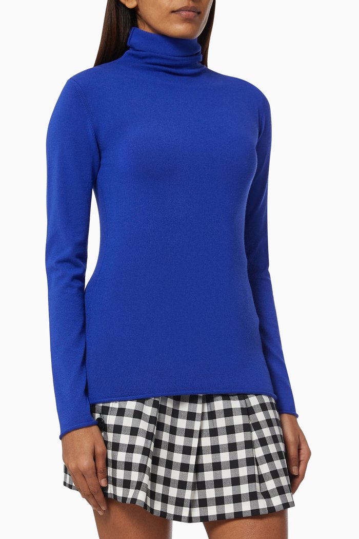 

Sbarra Jumper in Stretch Tricot, Blue
