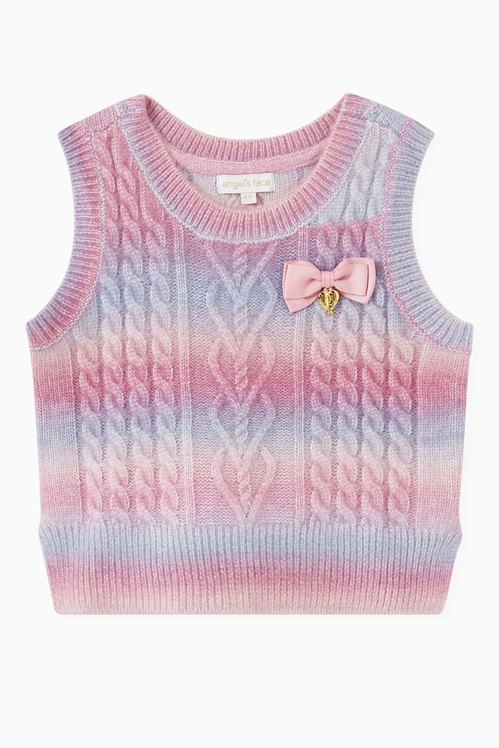 

Pritti Tank Top in Cable Knit, Multicolour