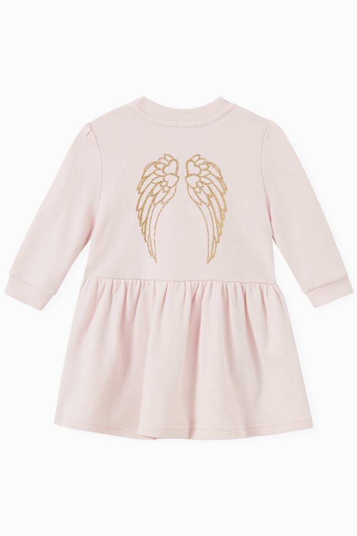 

Teagan Sweat Dress in Cotton, Pink