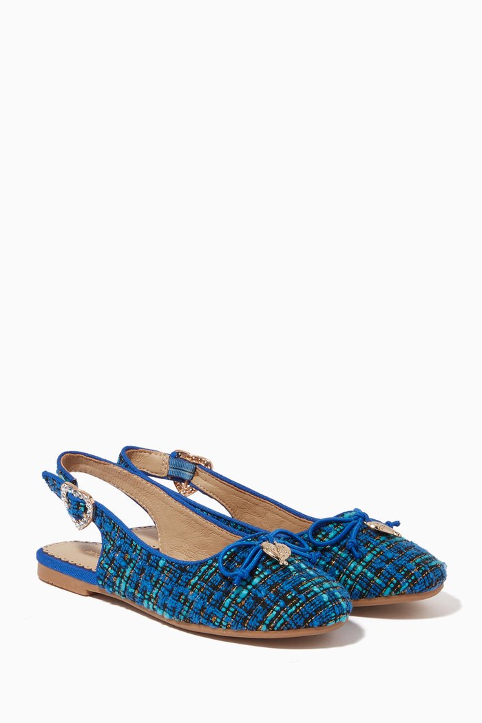 

Coleen Sling Back Pumps in Tweed, Blue
