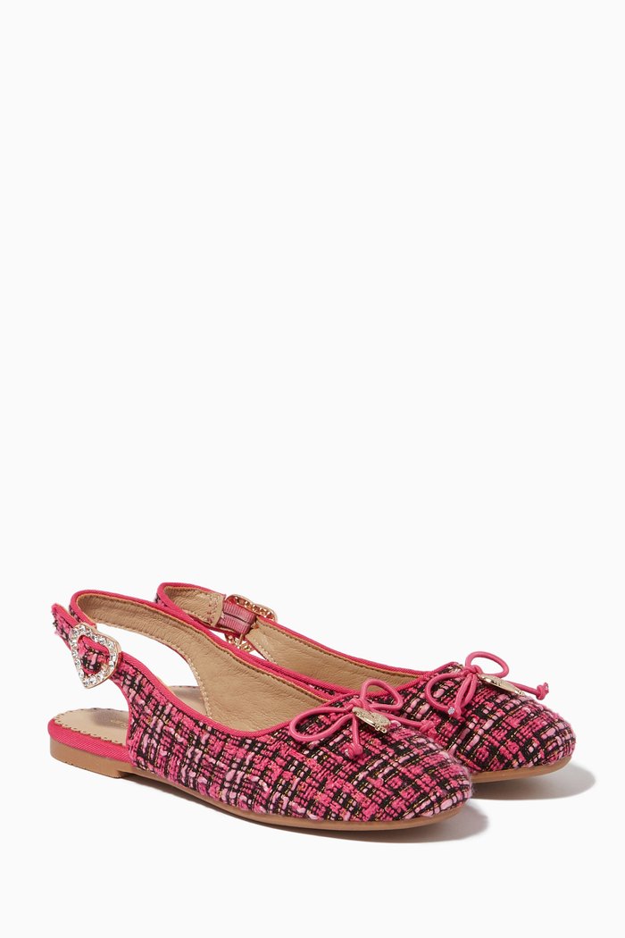 

Coleen Sling Back Pumps in Tweed, Pink