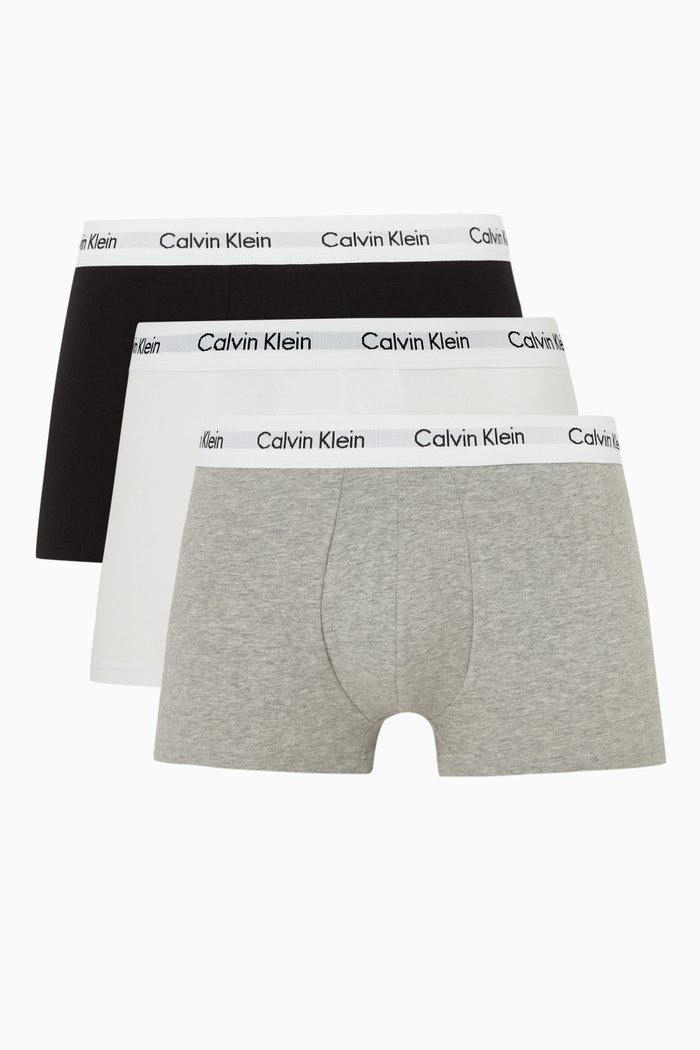 

Logo Trunks in Cotton, Set of 3, Black