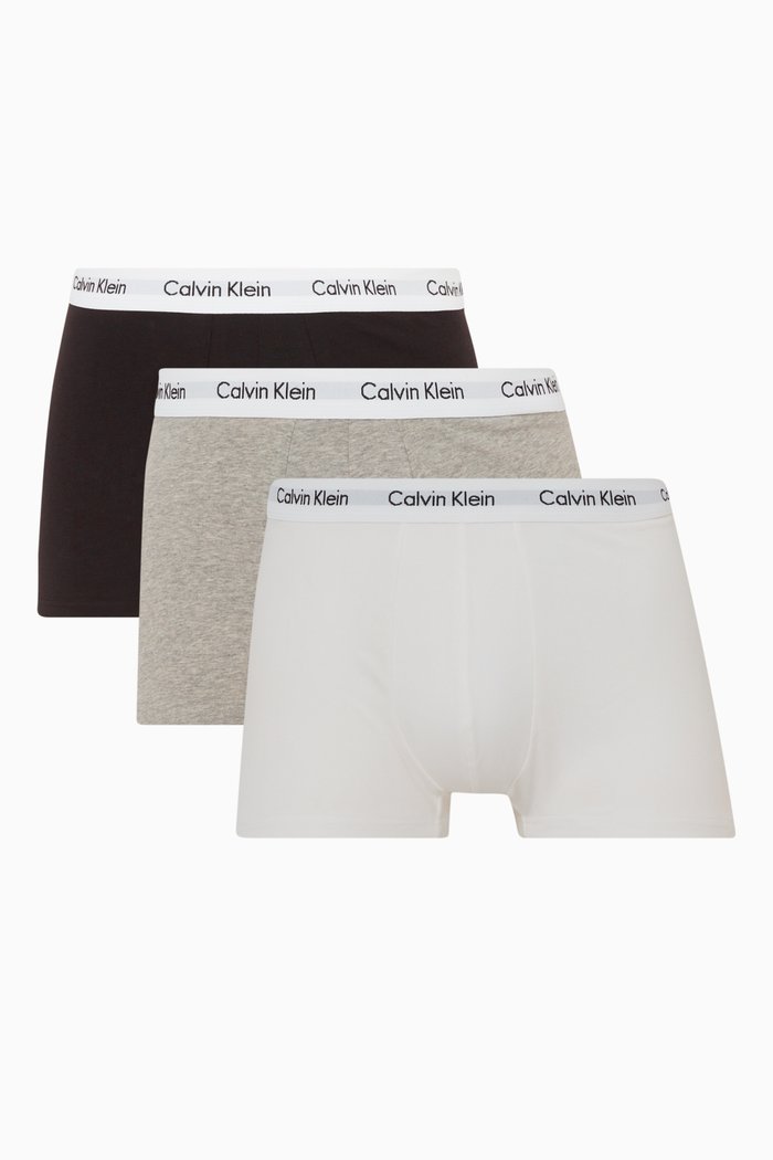

Logo Trunks in Cotton, Set of 3, Black