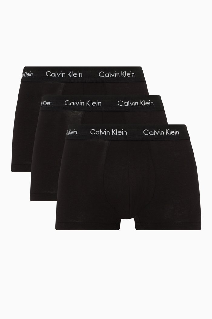 

Logo Trunks in Cotton, Set of 3, Black