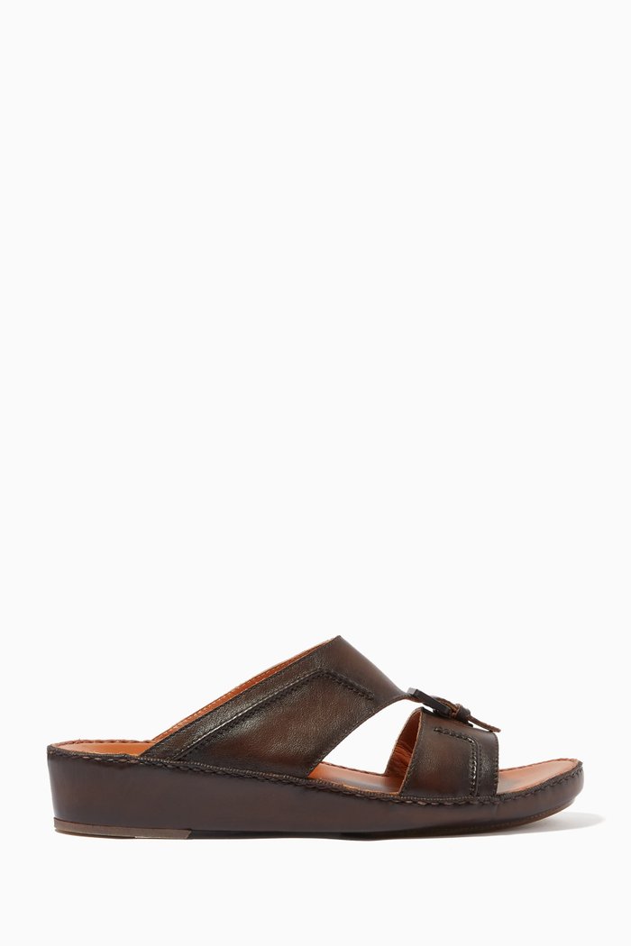 Cinghia Laceto Sandals in Softcalf, Brown