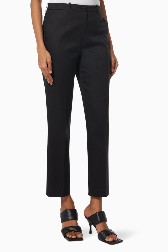 

Slim-Cut Chinos in Cotton, Black