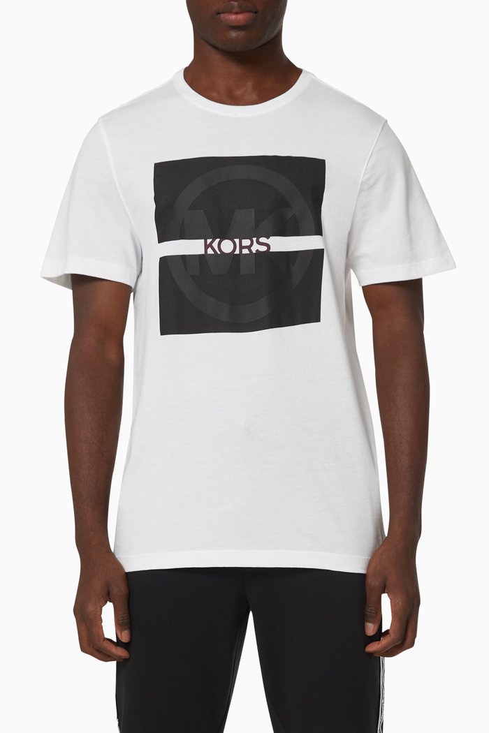 

Split Logo T-shirt in Cotton, White