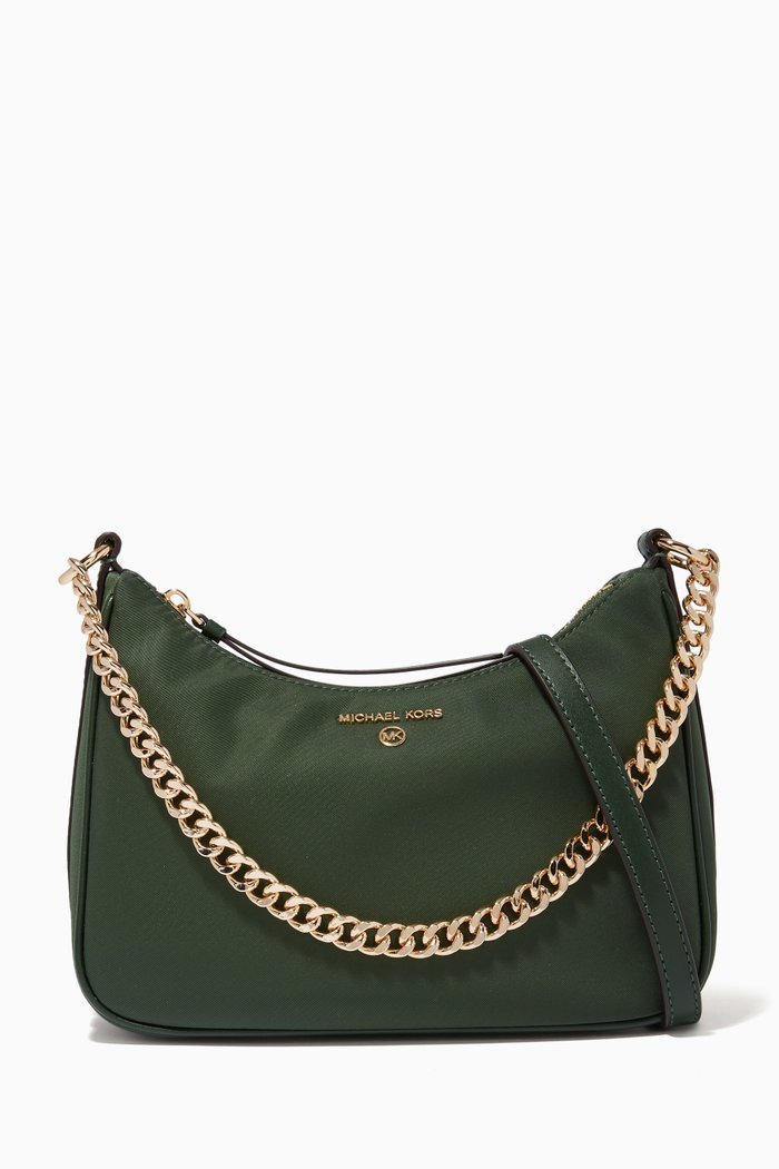 

Medium Jet Set Crossbody Bag in Nylon Gabardine, Green
