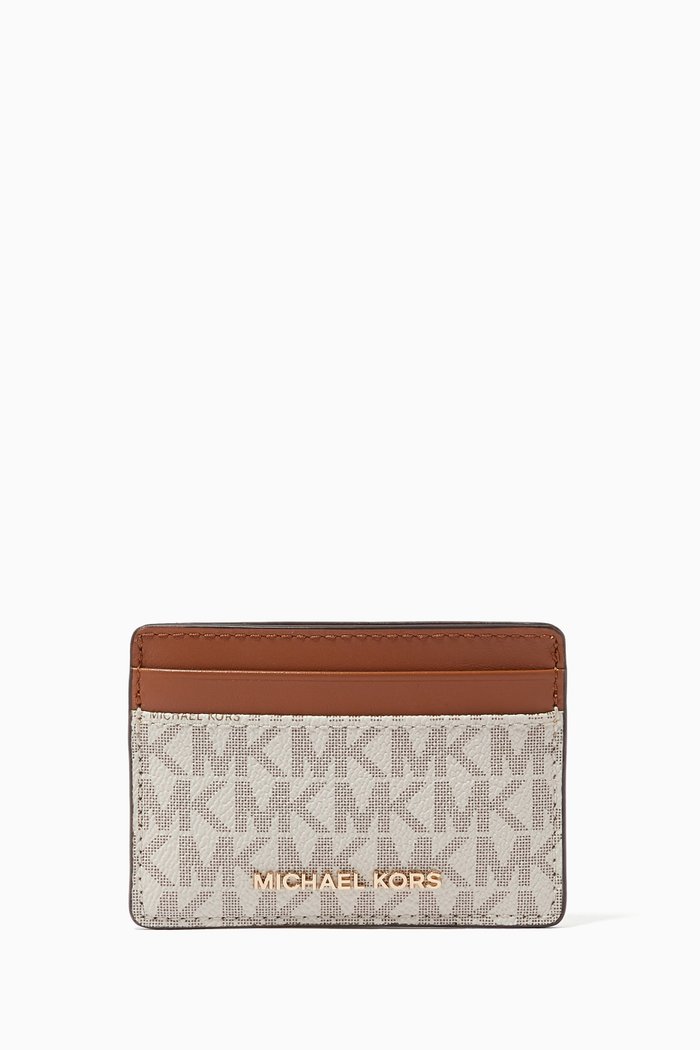 

Card Holder in Logo Canvas, White