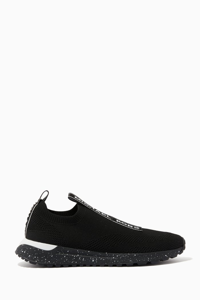 

Bodie Logo Tape Sneakers in Mesh, Black