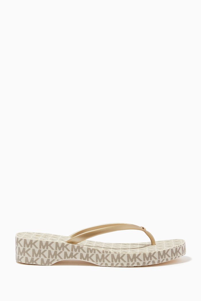 

Lilo Platform Flip-flops in Coated-rubber, White