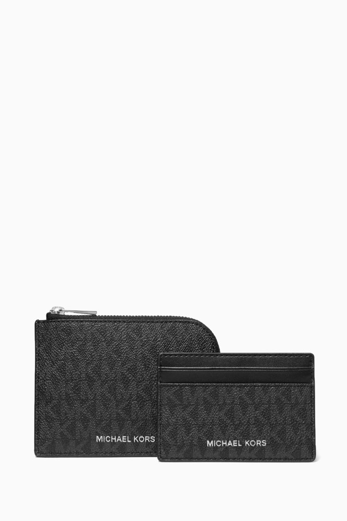 

Hudson 2-in-1 Wallet in Logo Canvas, Black