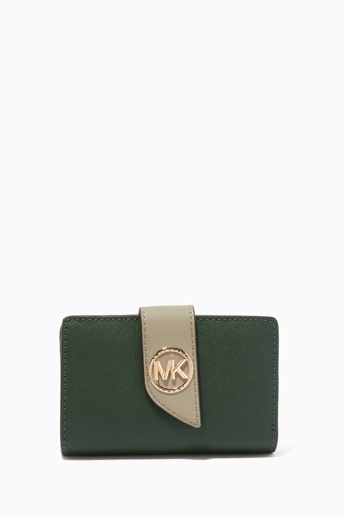 

Medium Greenwich Wallet in Saffiano Leather, Multicolour