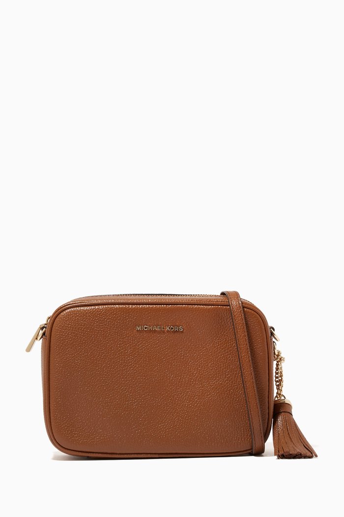 

Medium Jet Set Camera Crossbody Bag in Grained Leather, Brown