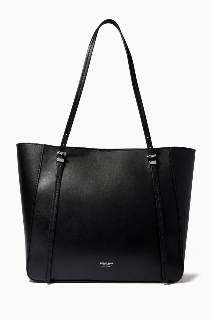 

Gramercy Tote Bag in Leather, Black