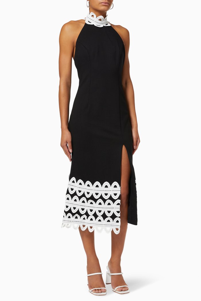 

Charismatic Dress in Ponte, Black