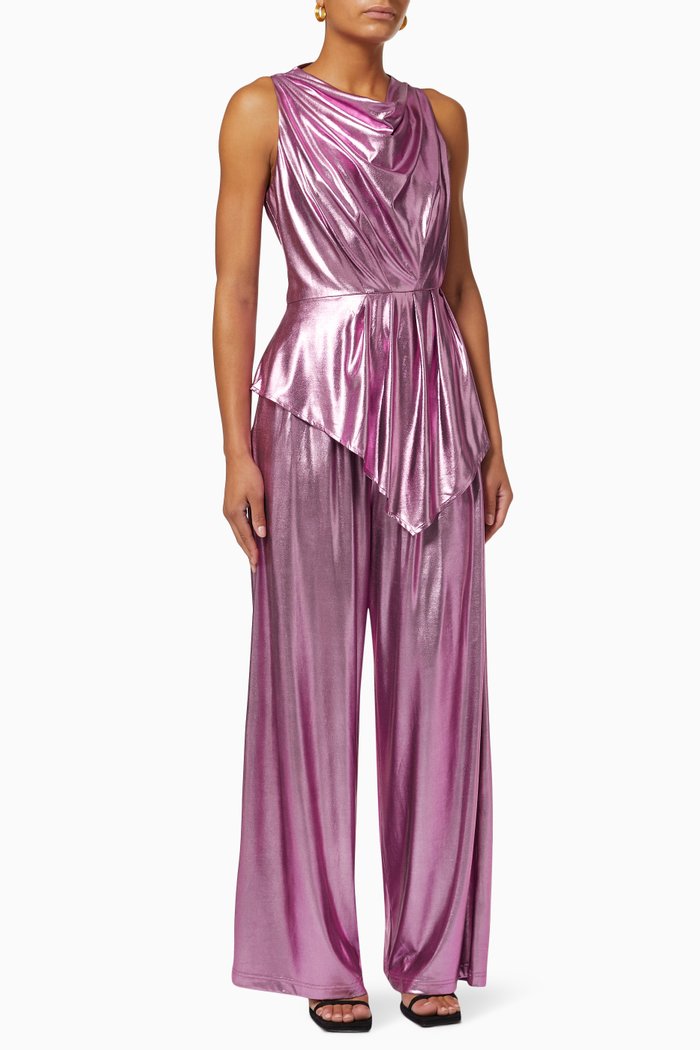 

Ainsley Set in Metallic Fabric, Purple