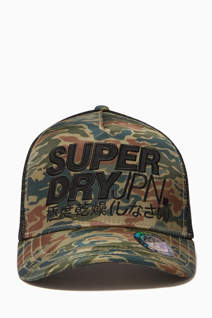 

Lineman Trucker Cap in Canvas & Mesh, Multicolour