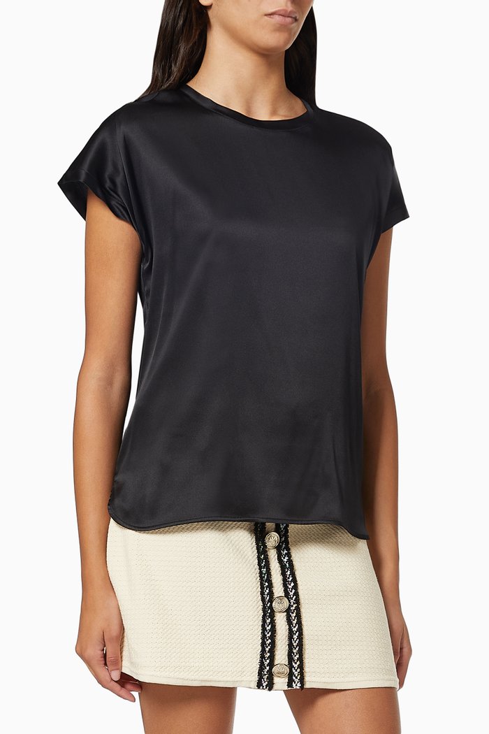 

Farida 2 Blouse in Silk, Black