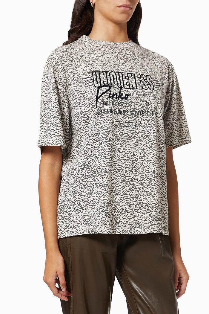 

Guirare Micro Spots T-shirt in Cotton, Grey