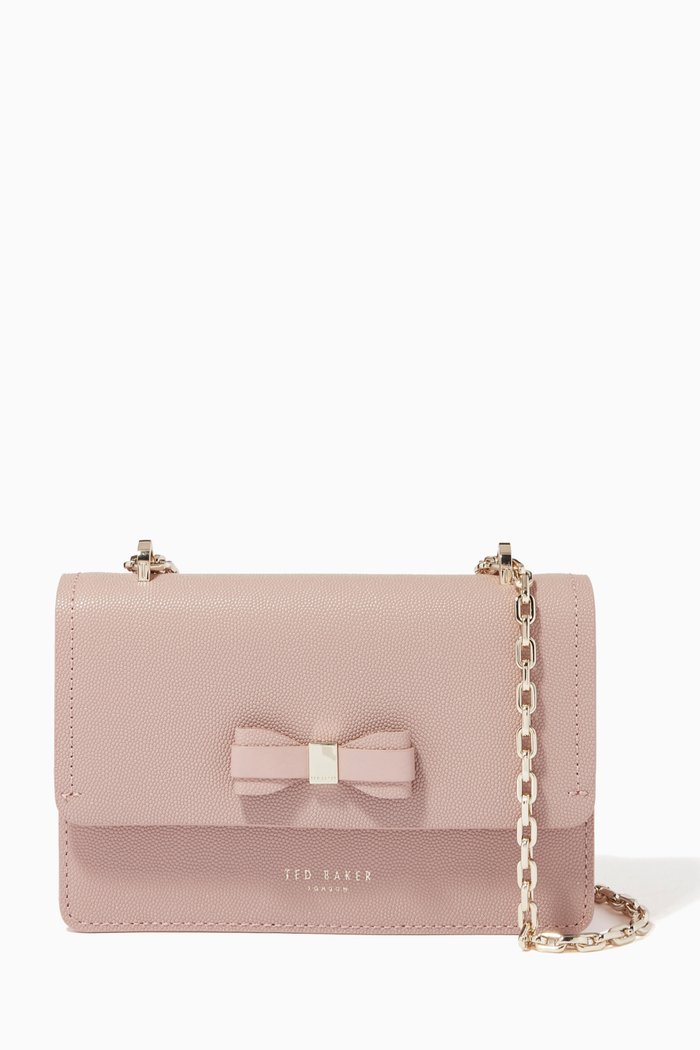 

Appril Mini Crossbody Bag in Leather, Pink