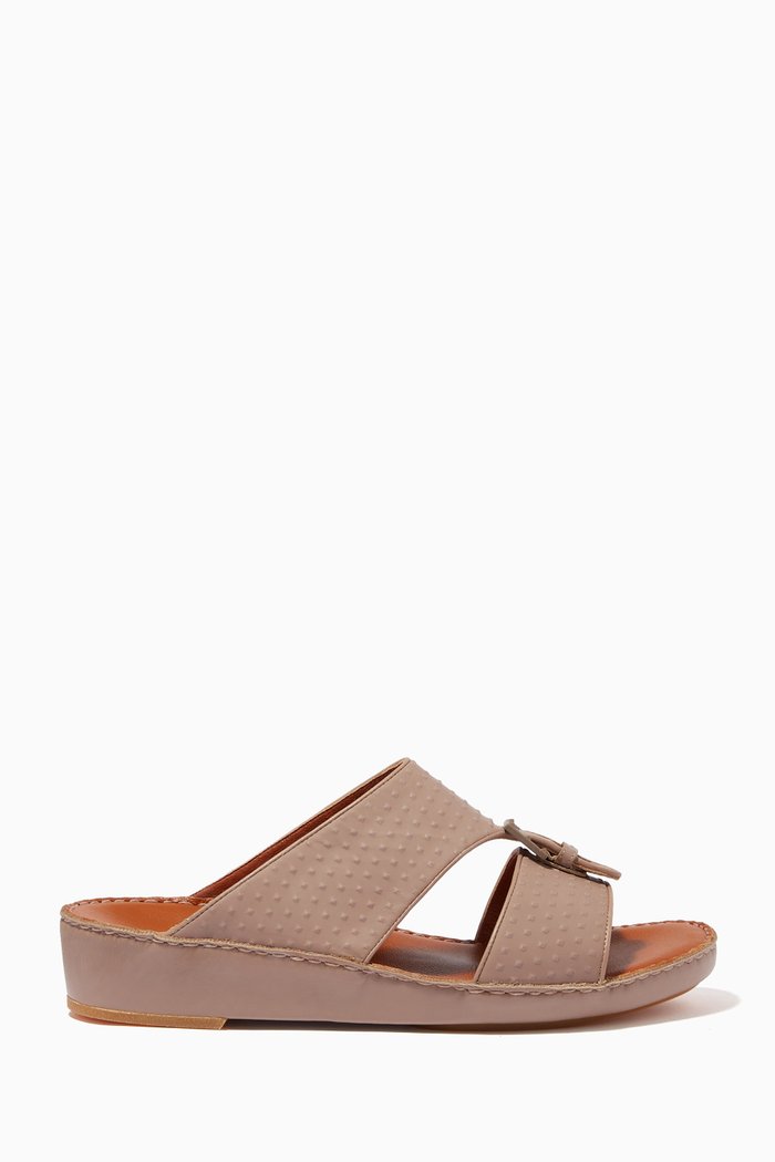 Cinghia Sandals in Rubbercalf, Neutral