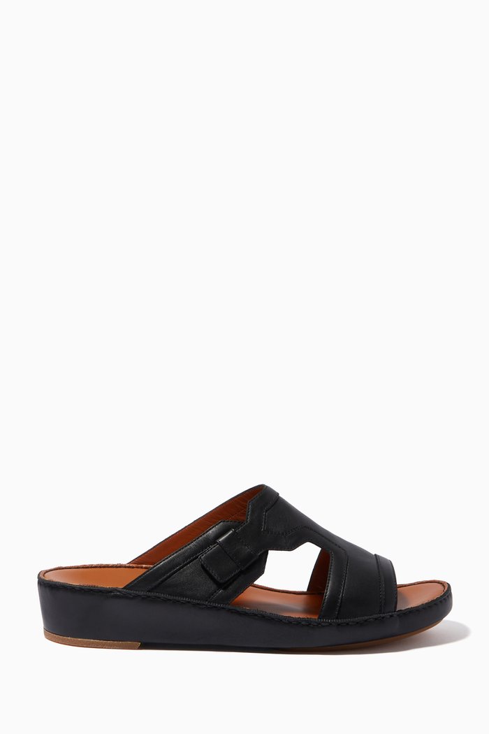 

Laterale Sandals in Softcalf, Black