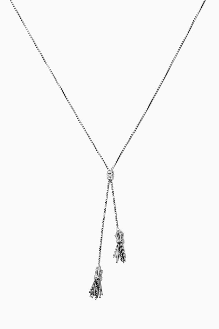 

Angelika™ Diamond Tassel Necklace in Sterling Silver