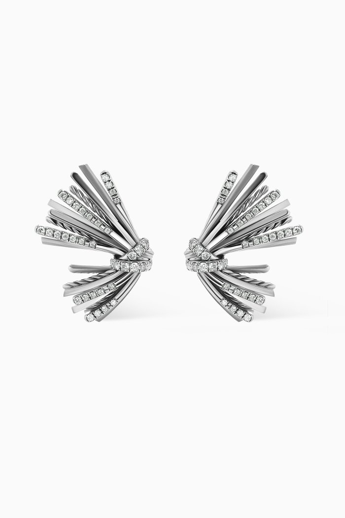 

Angelika™ Flair Pavé Diamonds Drop Earrings in Sterling Silver