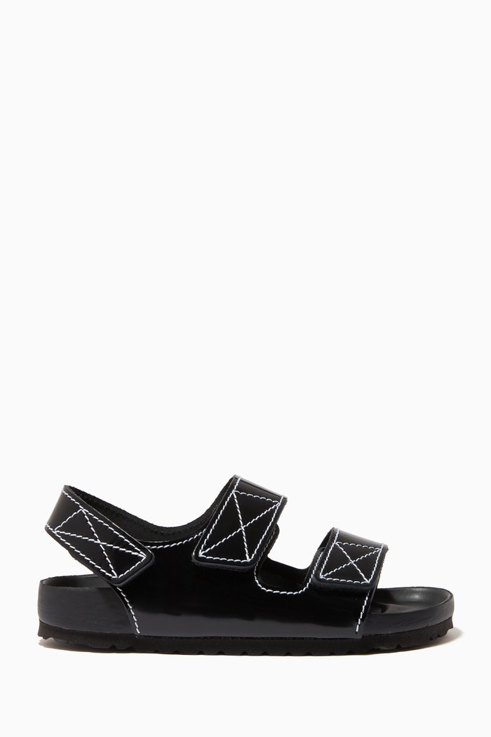 

Milano Sandals in Patent Leather, Black