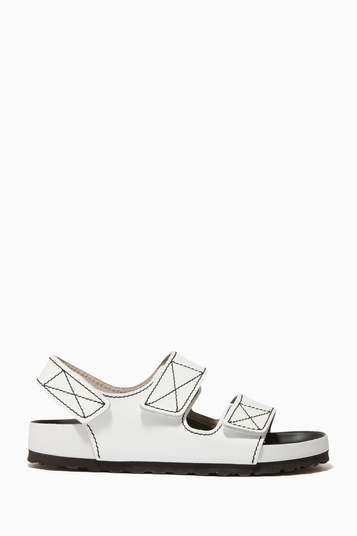 

Milano Sandals in Patent Leather, White