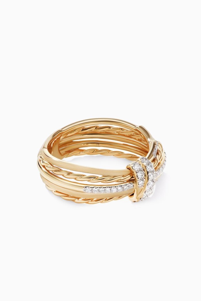 

Angelika™ Ring with Pavé Diamonds in 18kt Yellow Gold
