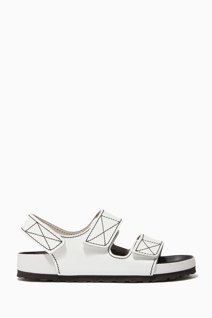 

Milano Sandals in Patent Leather, White