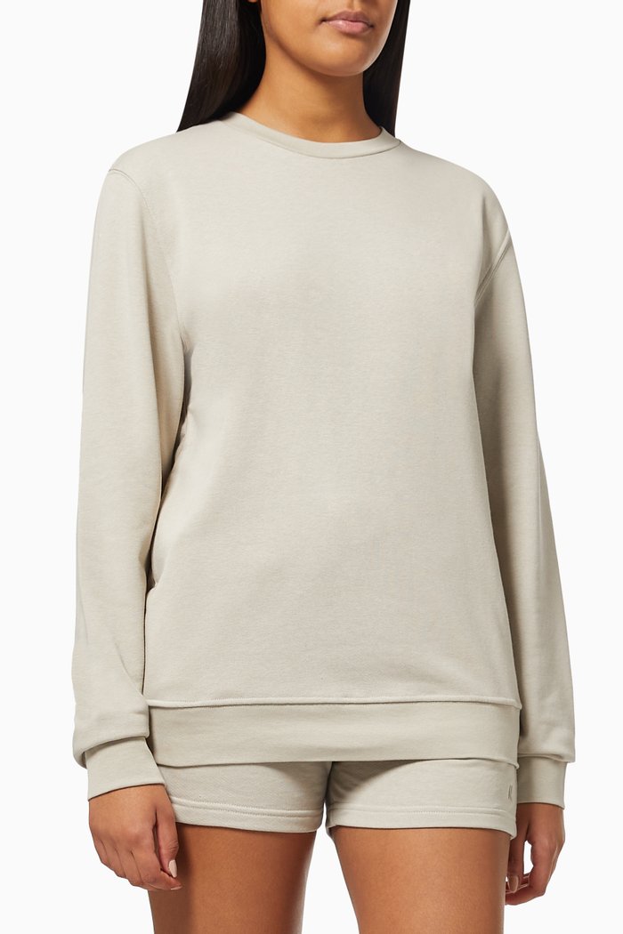 

Raya Crewneck Sweatshirt in Cotton, Grey