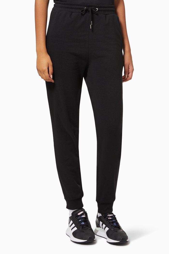 

Anna Stripe Sweatpants in Cotton, Black