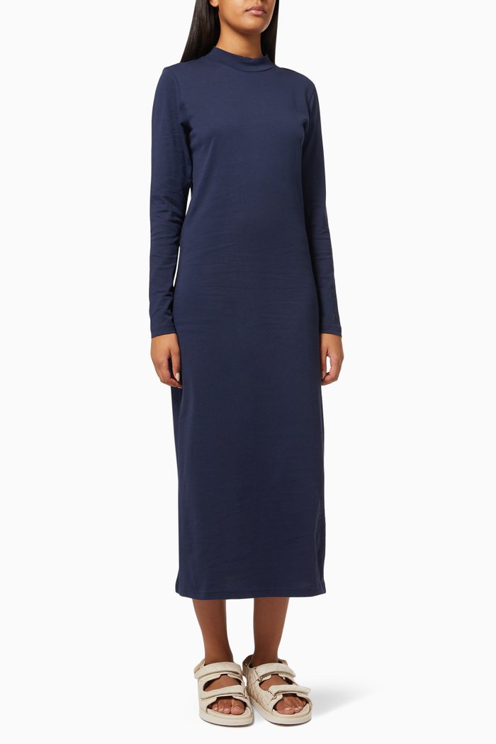 

Mary T-shirt Dress in Cotton Jersey, Blue