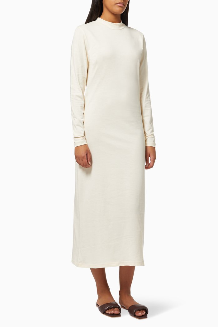 Mary T-shirt Dress in Cotton Jersey, White