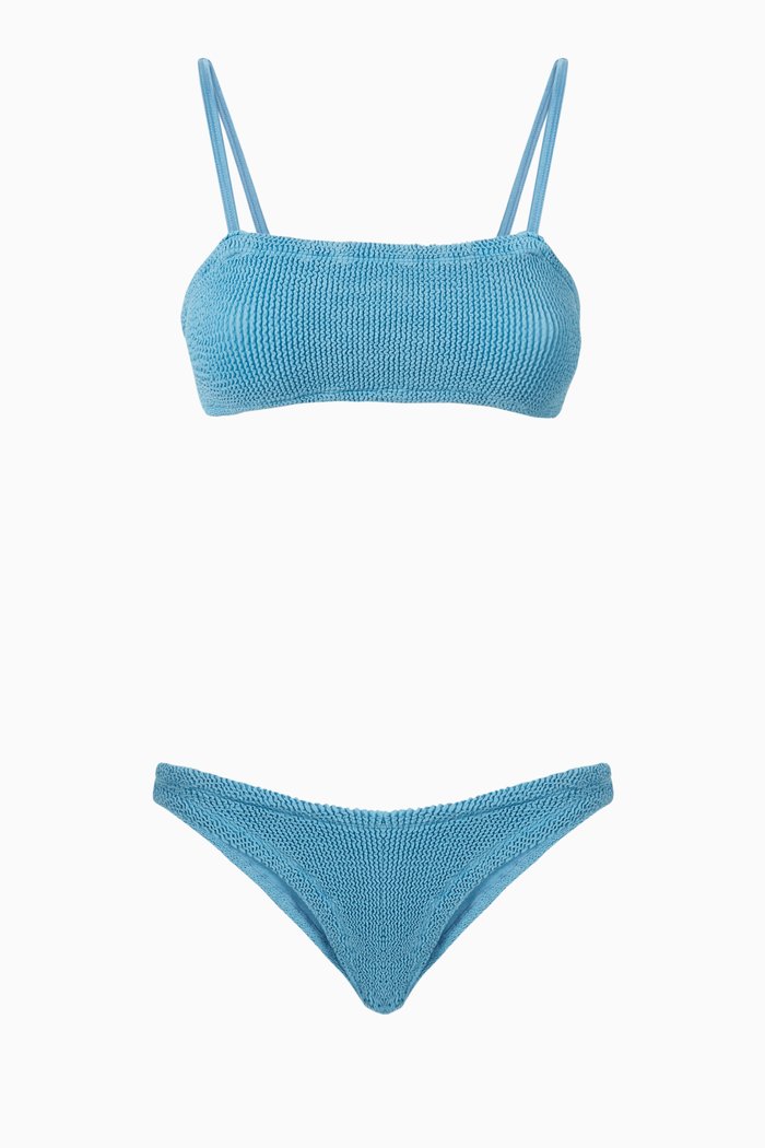 

Gigi Bikini Set in Stretch Nylon, Blue