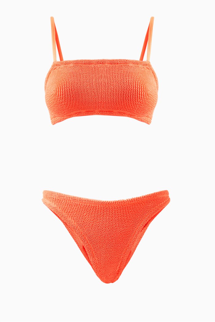 

Gigi Bikini Set in Stretch Nylon, Orange