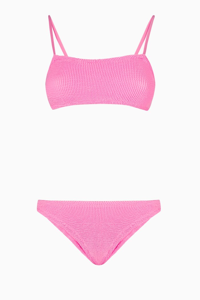 

Gigi Bikini Set in Stretch Nylon, Pink