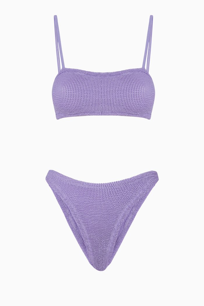 

Gigi Bikini Set in Stretch Nylon, Purple